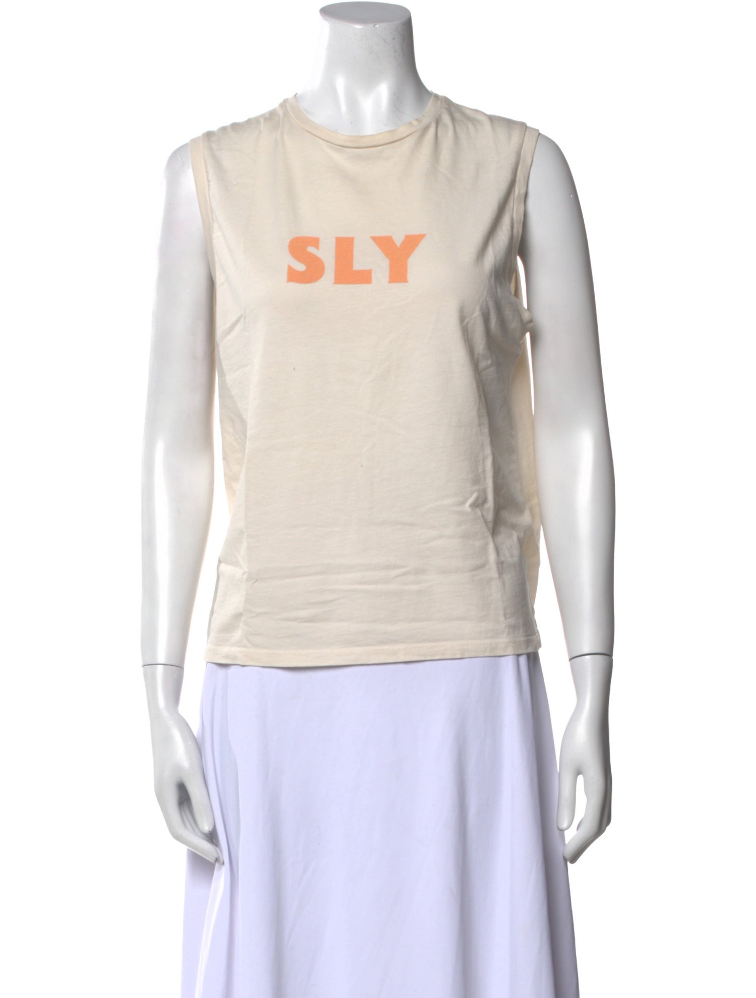 6397 Graphic Print Crew Neck Top