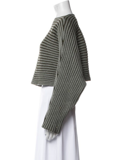 6397 Striped Bateau Neckline Sweater