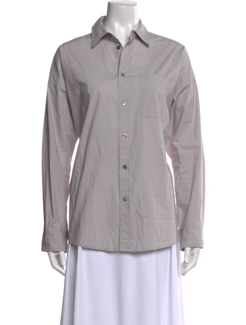 6397 Long Sleeve Button-Up Top