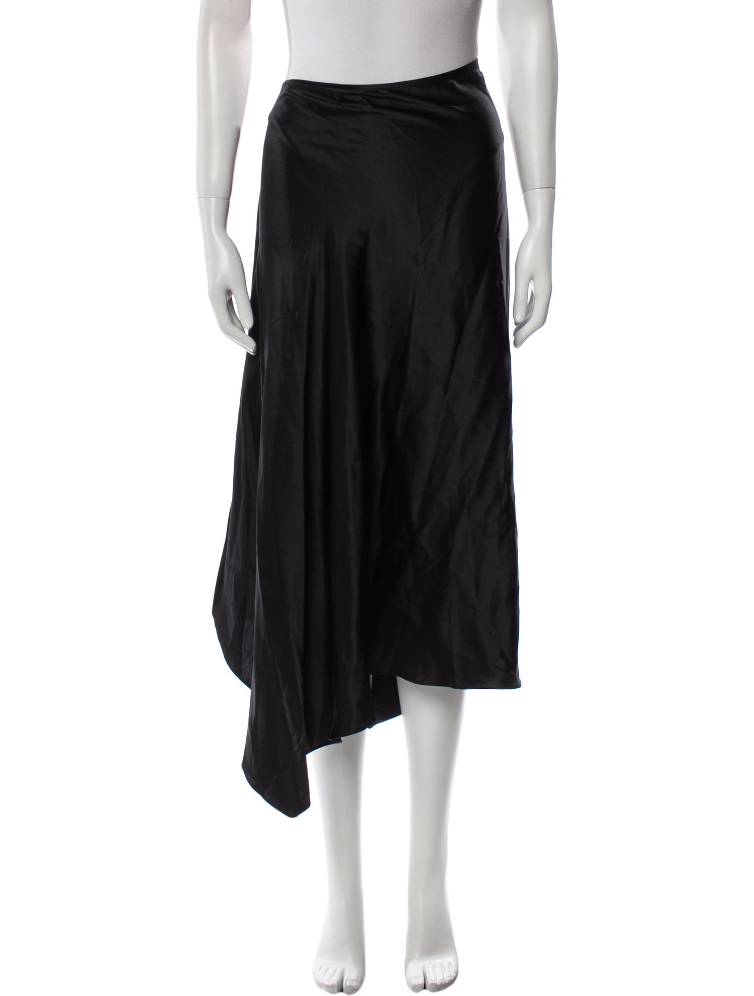 6397 Silk Midi Length Skirt