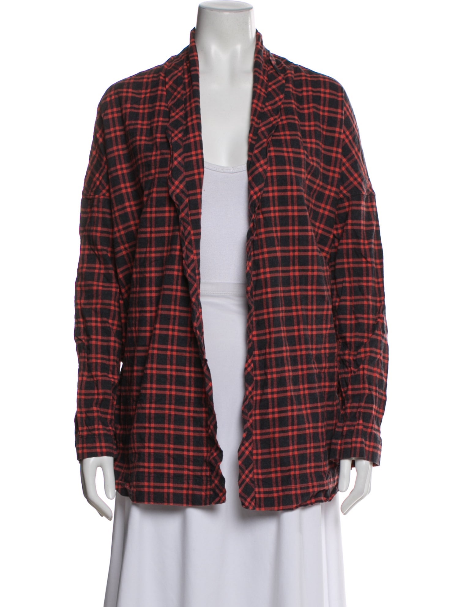 6397 Plaid Print Blazer