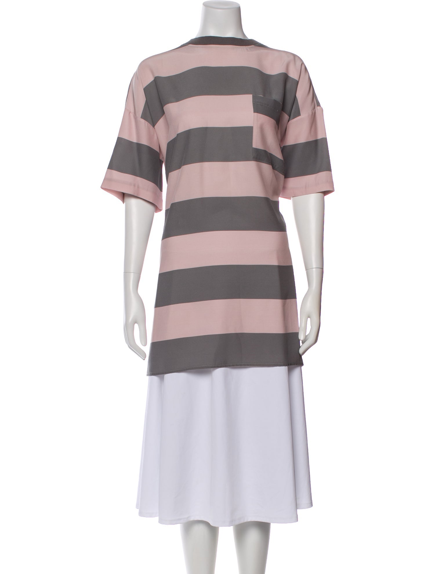 6397 Striped Crew Neck T-Shirt