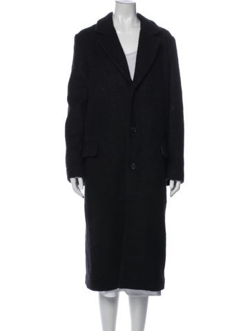 Pre-owned 6397 Virgin Wool Peacoat In Gray