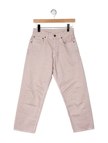 Pre-owned 6397 High-rise Straight Leg Jeans In Neutral