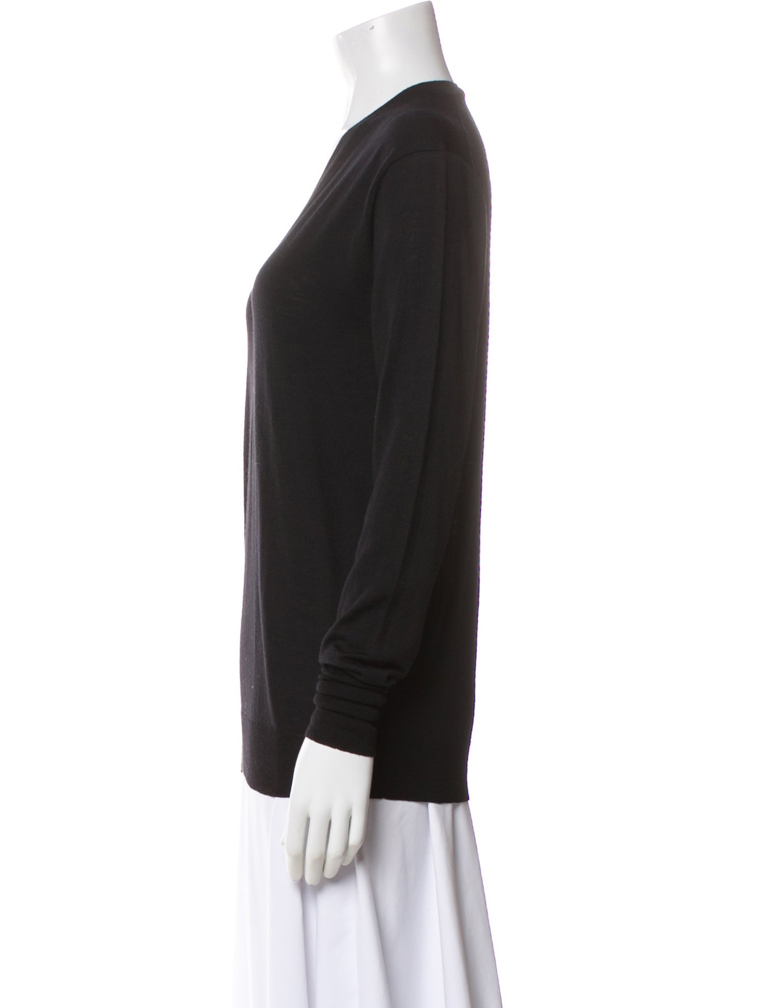 6397 Wool V-Neck Top