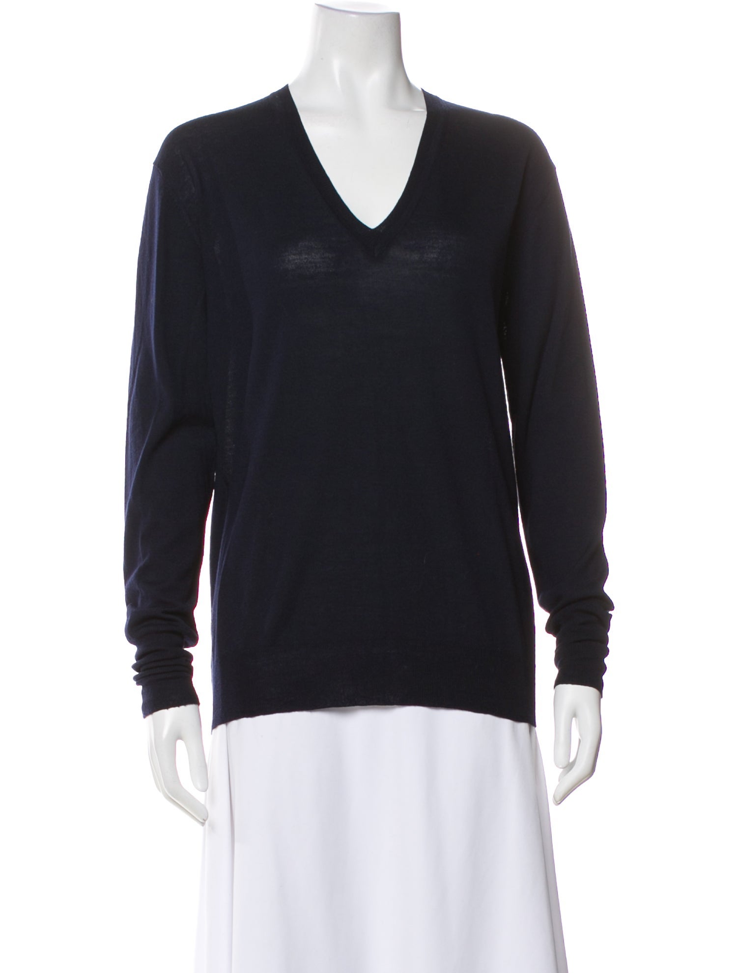 6397 Wool V-Neck Top