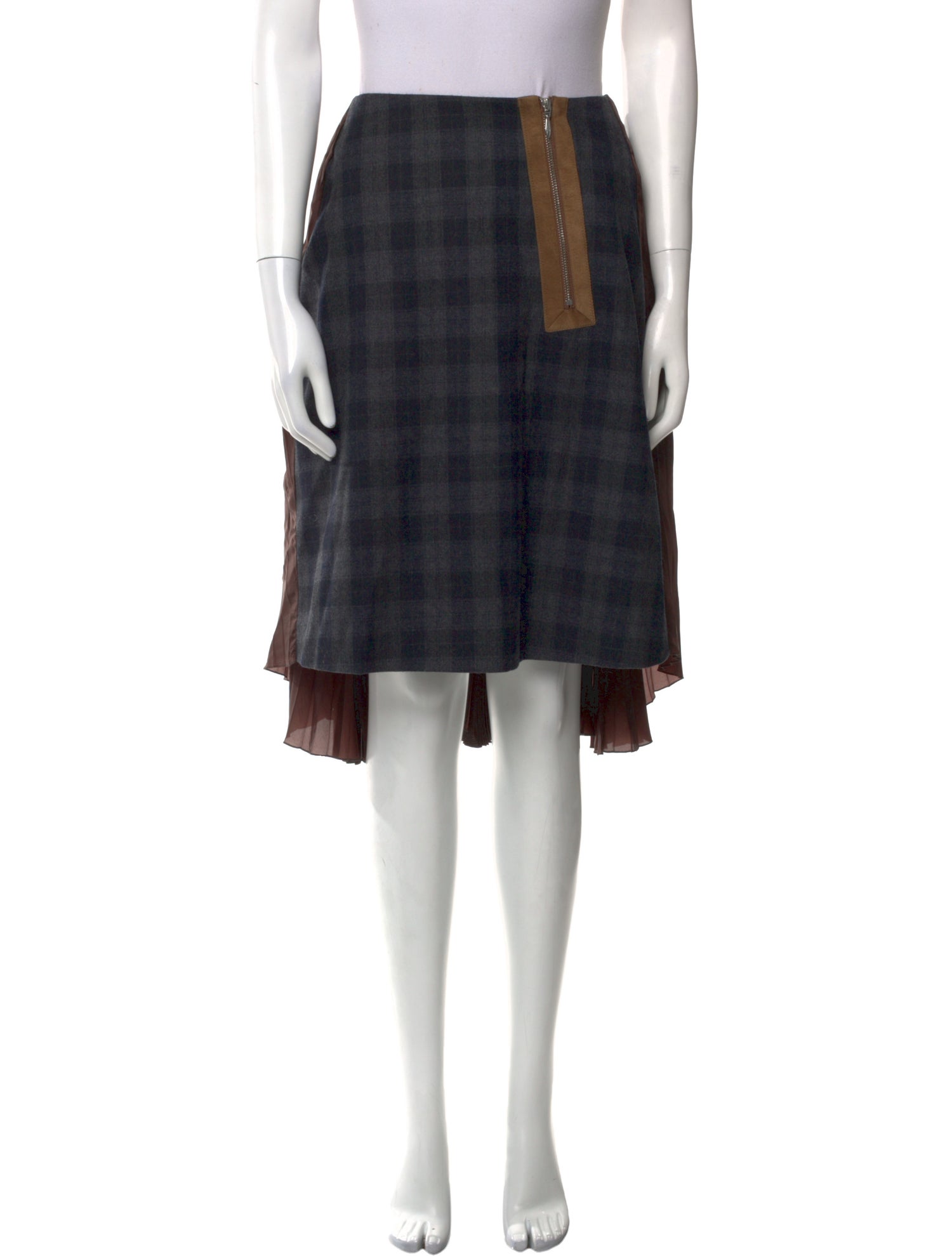 Kolor Wool Knee-Length Skirt