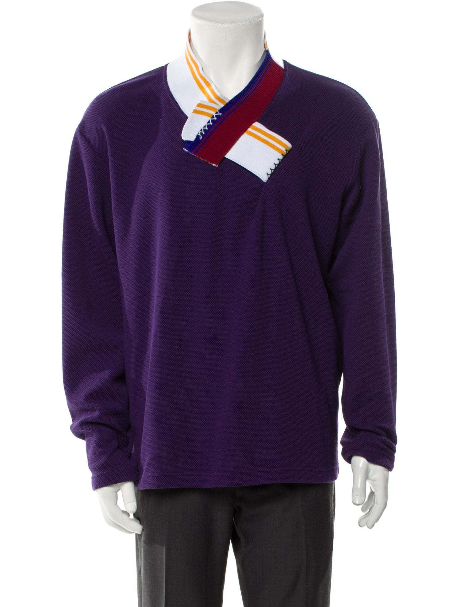 Kolor Pique Pullover Graphic Print Pullover