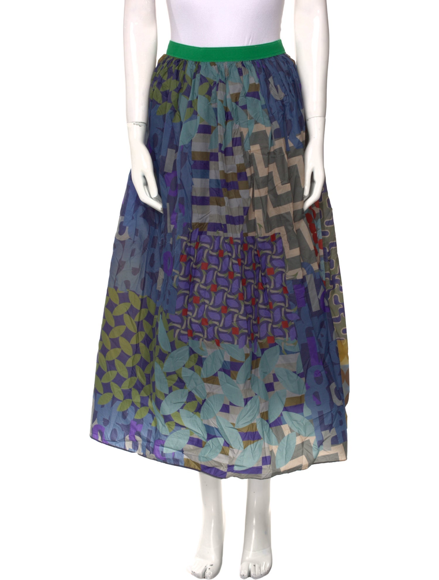 Kolor Nylon Midi Length Skirt