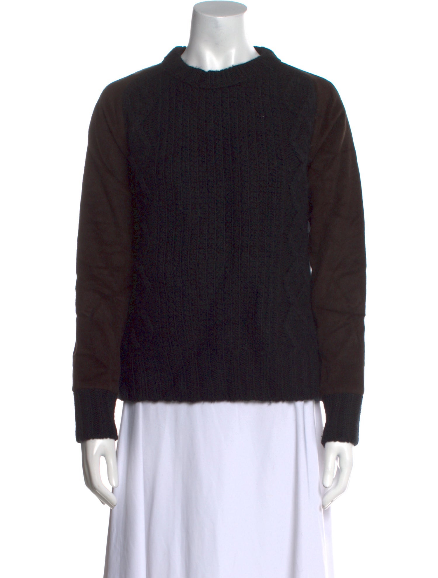 Kolor Wool Colorblock Pattern Sweater