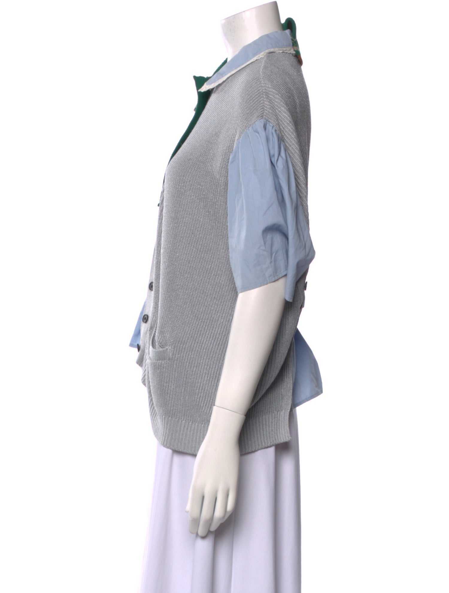 Kolor Printed Three-Quarter Sleeve Polo