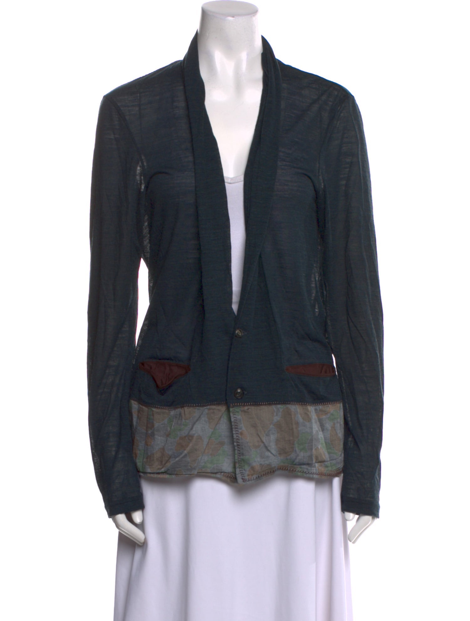 Kolor Wool V-Neck Blouse