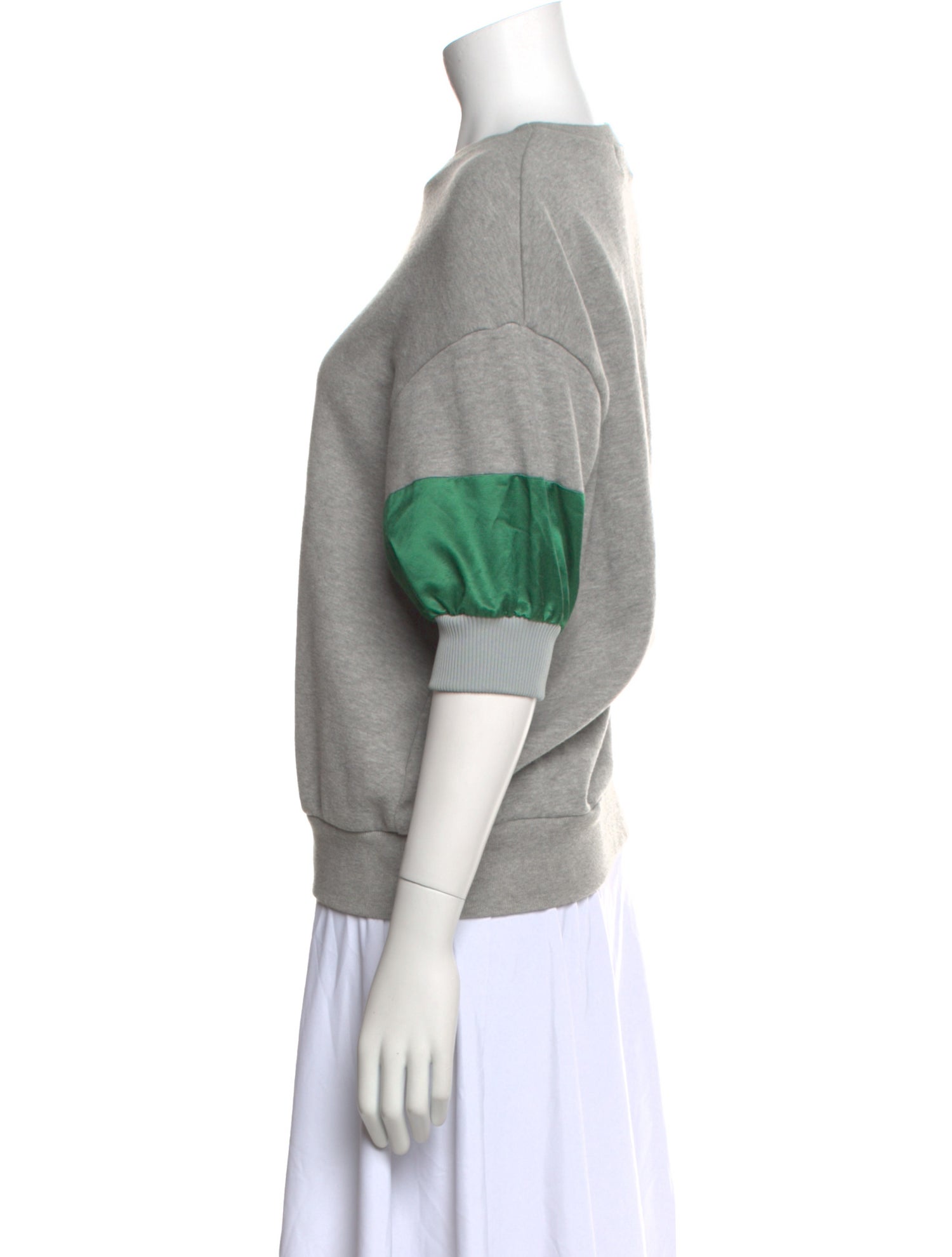 Kolor Crew Neck Three-Quarter Sleeve Sweatshirt