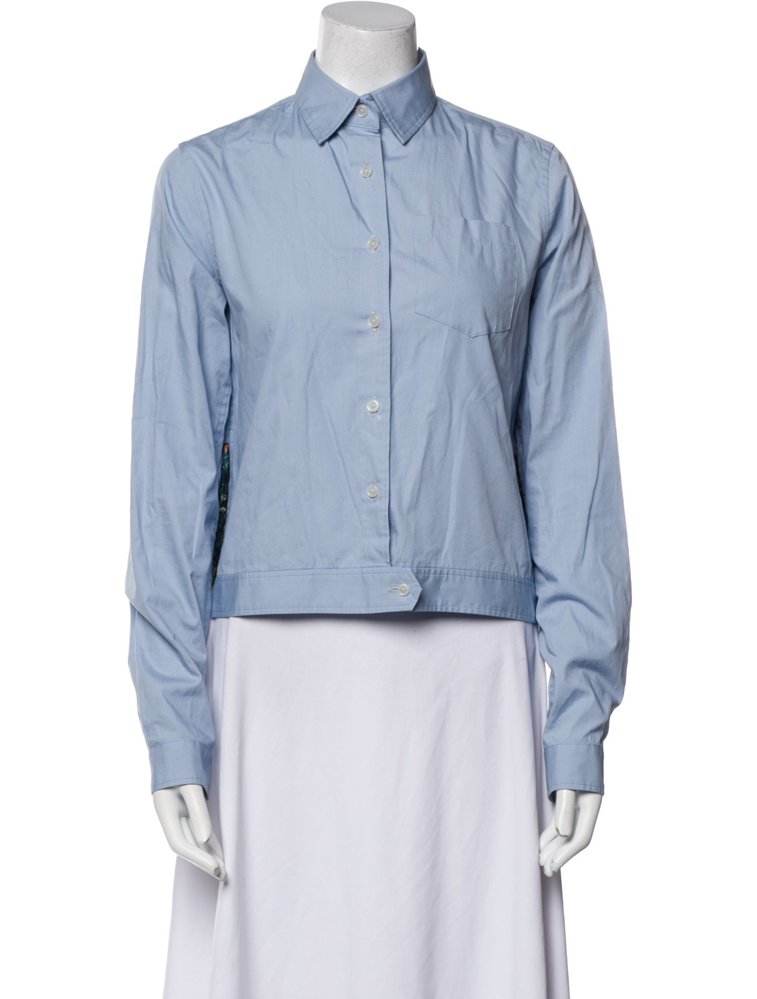 Kolor Long Sleeve Button-Up Top