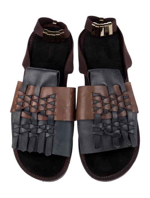 Kolor Leather Gladiator Sandals