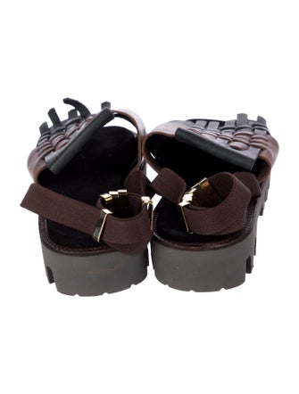 Kolor Leather Gladiator Sandals