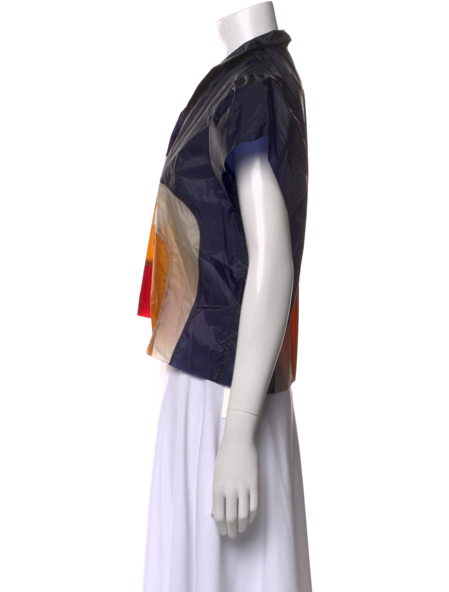 Kolor Printed Short Sleeve Crop Top