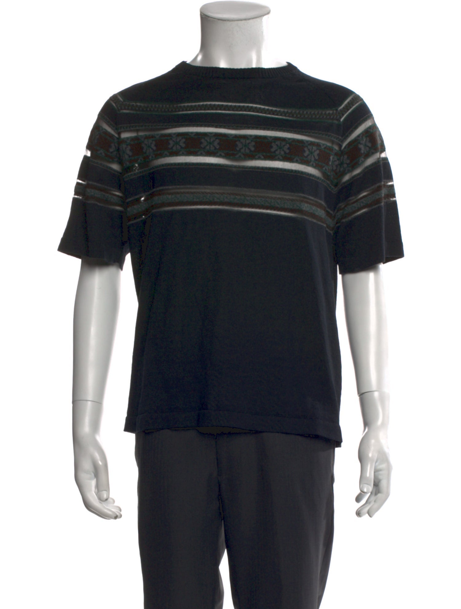 Kolor Striped Crew Neck T-Shirt