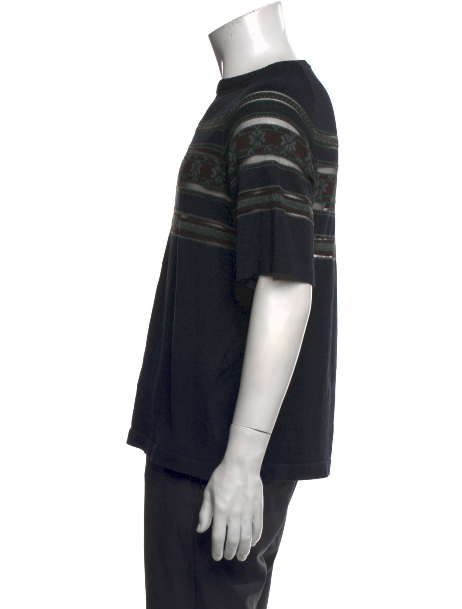 Kolor Striped Crew Neck T-Shirt