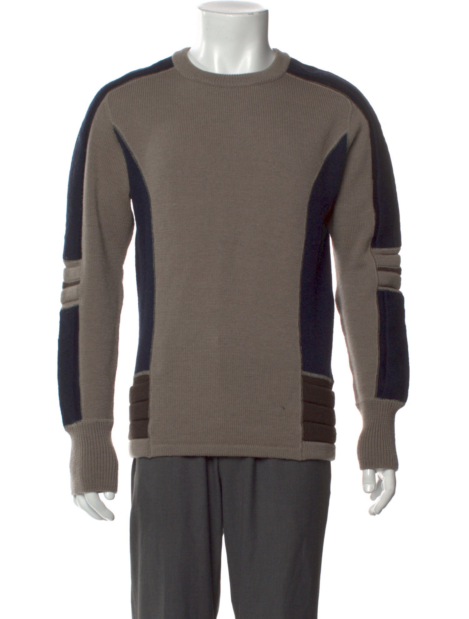 Kolor Wool Colorblock Pattern Pullover