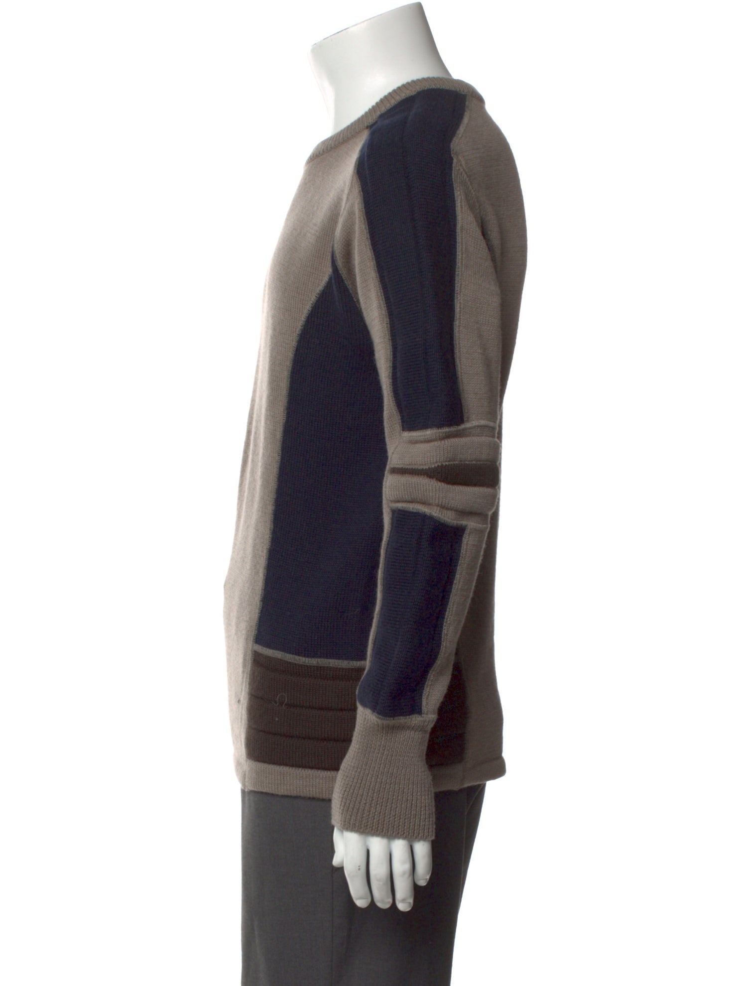 Kolor Wool Colorblock Pattern Pullover