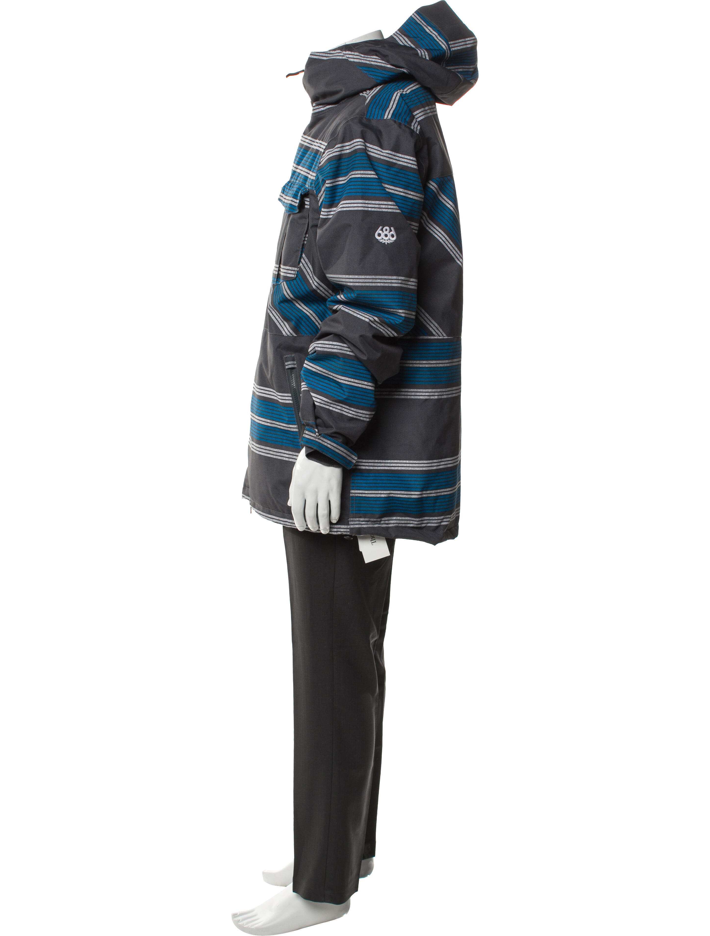 686 Striped Parka w/ Tags