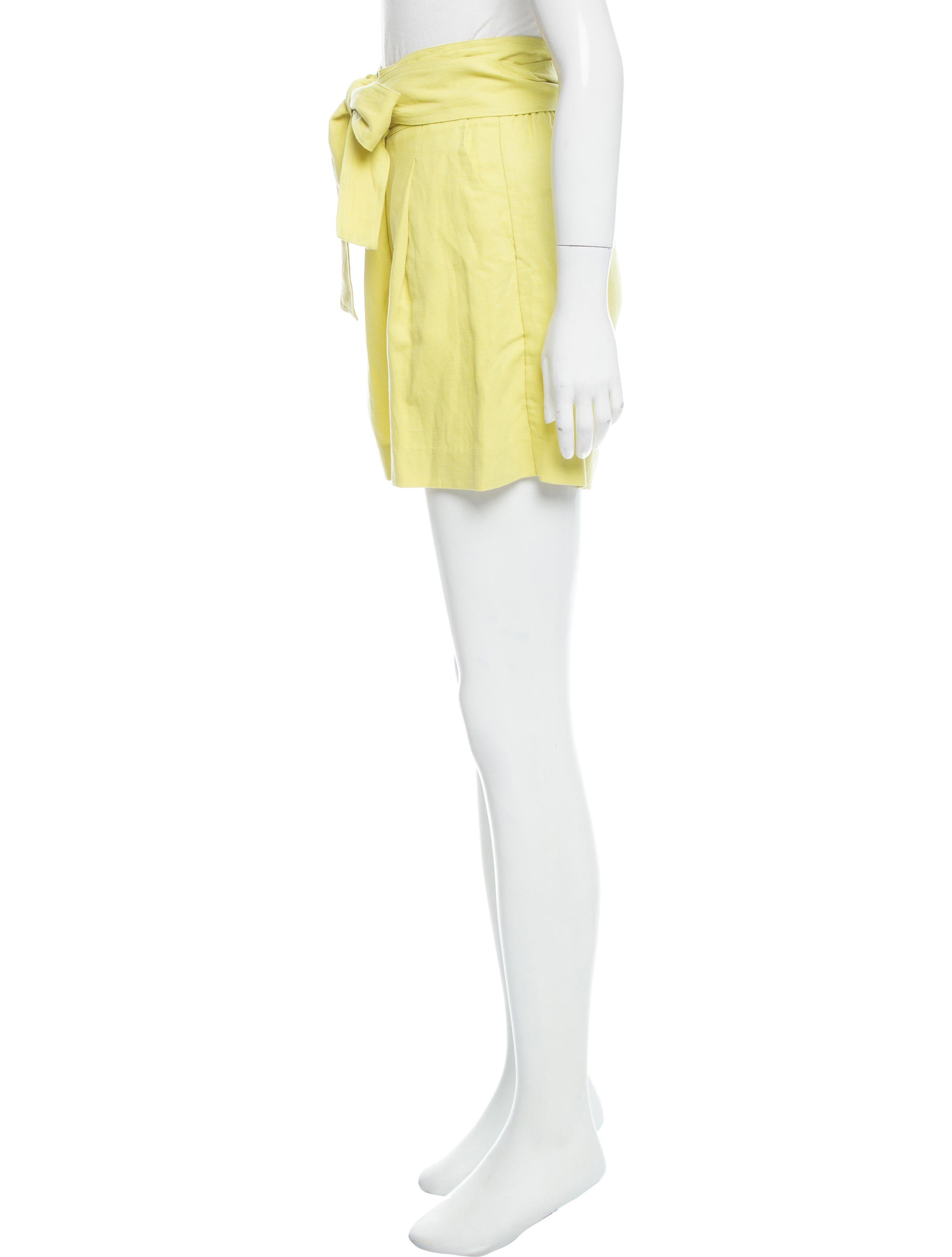 Apiece Apart Tie-Accented High-Rise Mini Shorts w/ Tags