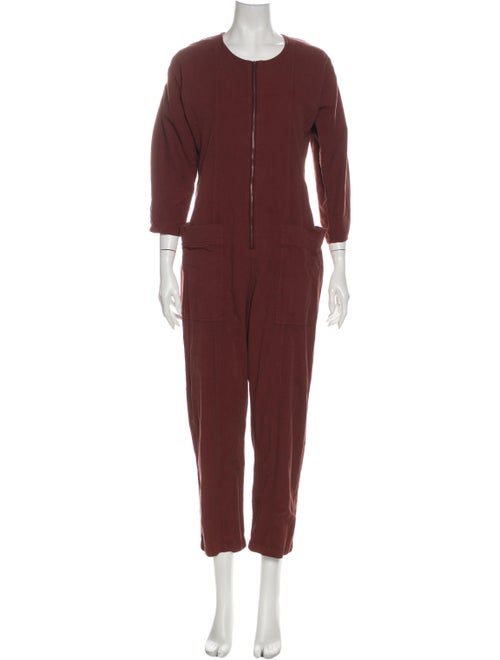 Apiece Apart Scoop Neck Jumpsuit Red
