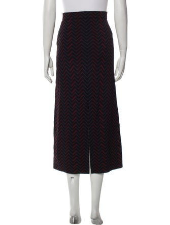 Apiece Apart Striped Midi Length Skirt