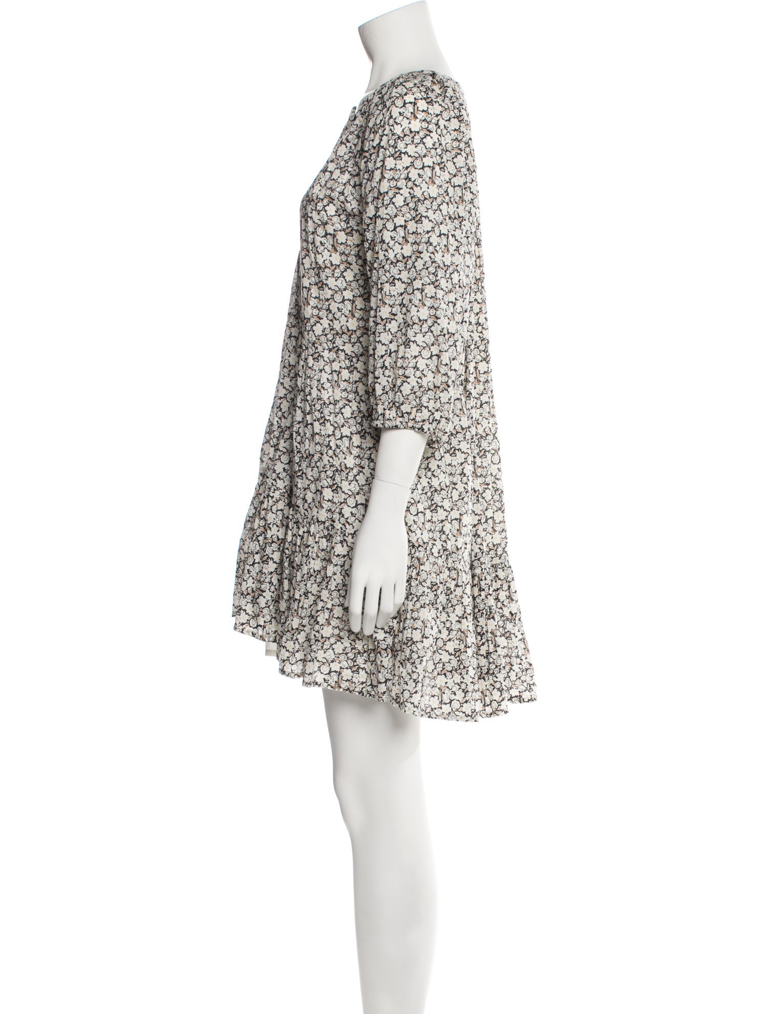 Apiece Apart Floral Print Mini Dress