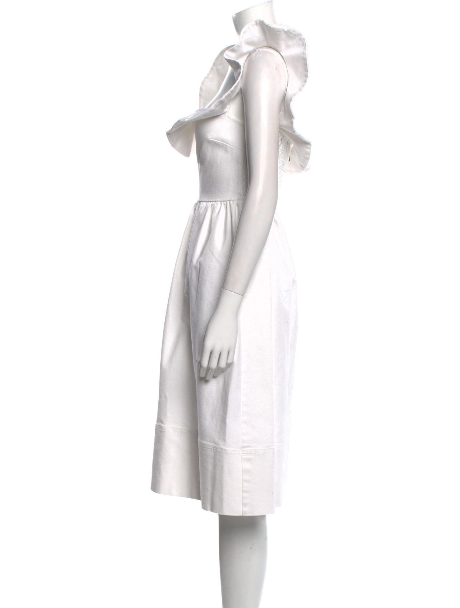 Apiece Apart Square Neckline Midi Length Dress