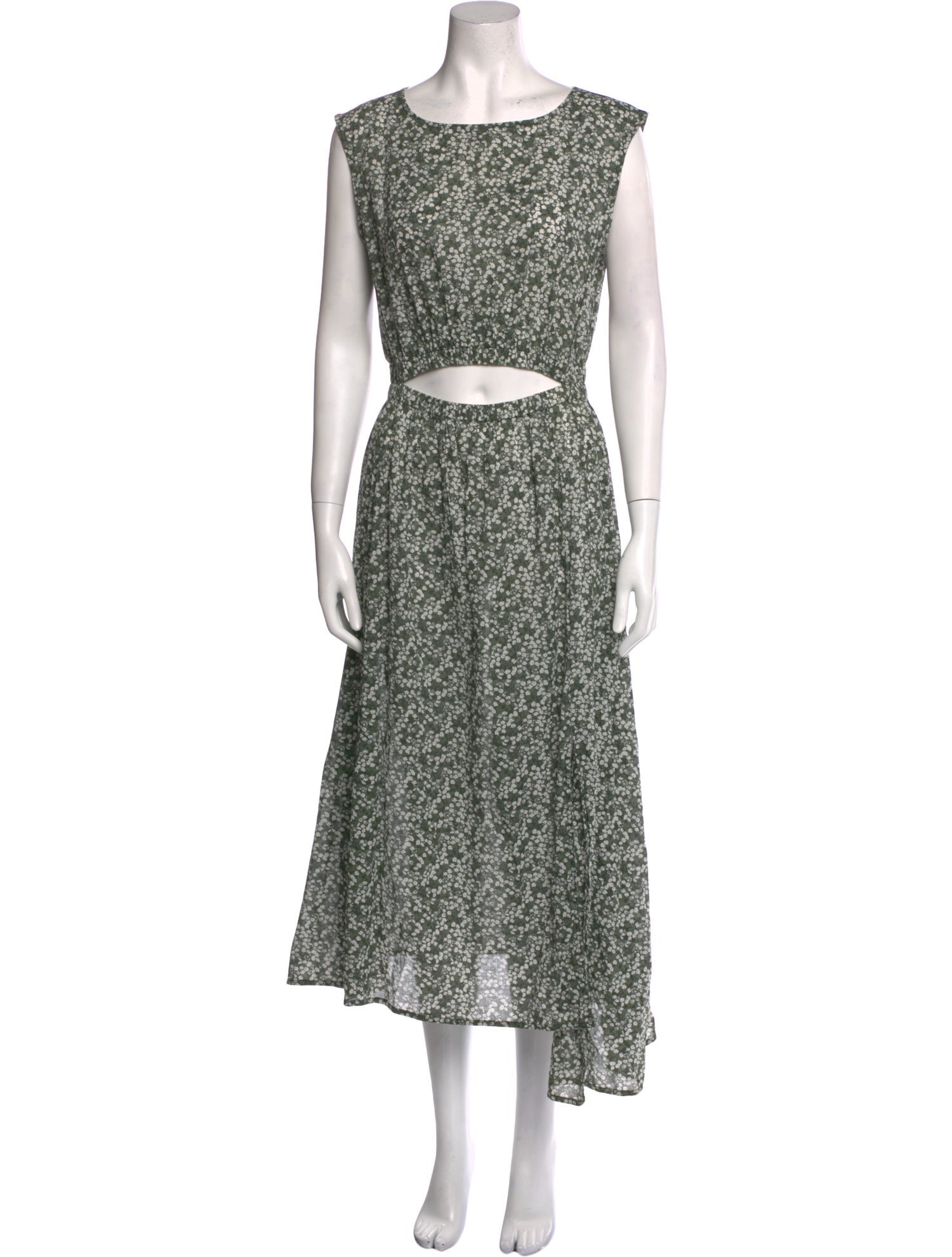 Apiece Apart Floral Print Long Dress