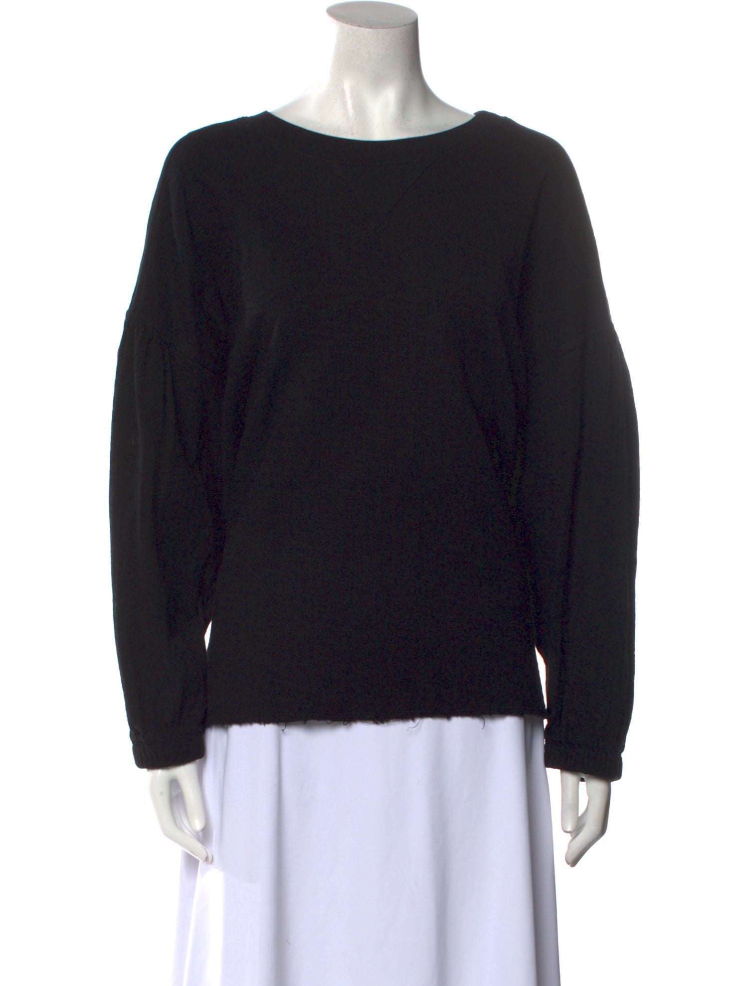 Apiece Apart Bateau Neckline Long Sleeve Sweatshirt