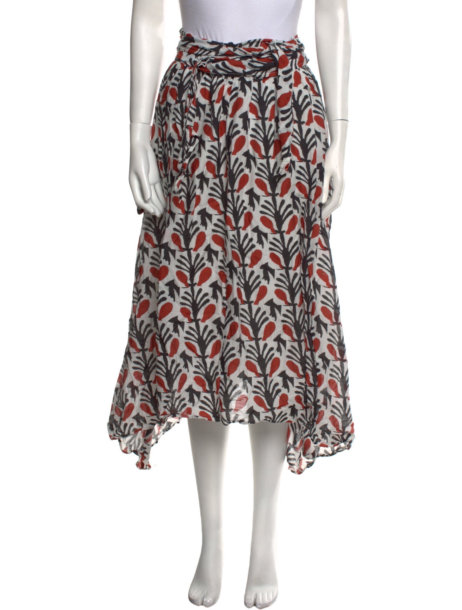 Apiece Apart Printed Midi Length Skirt