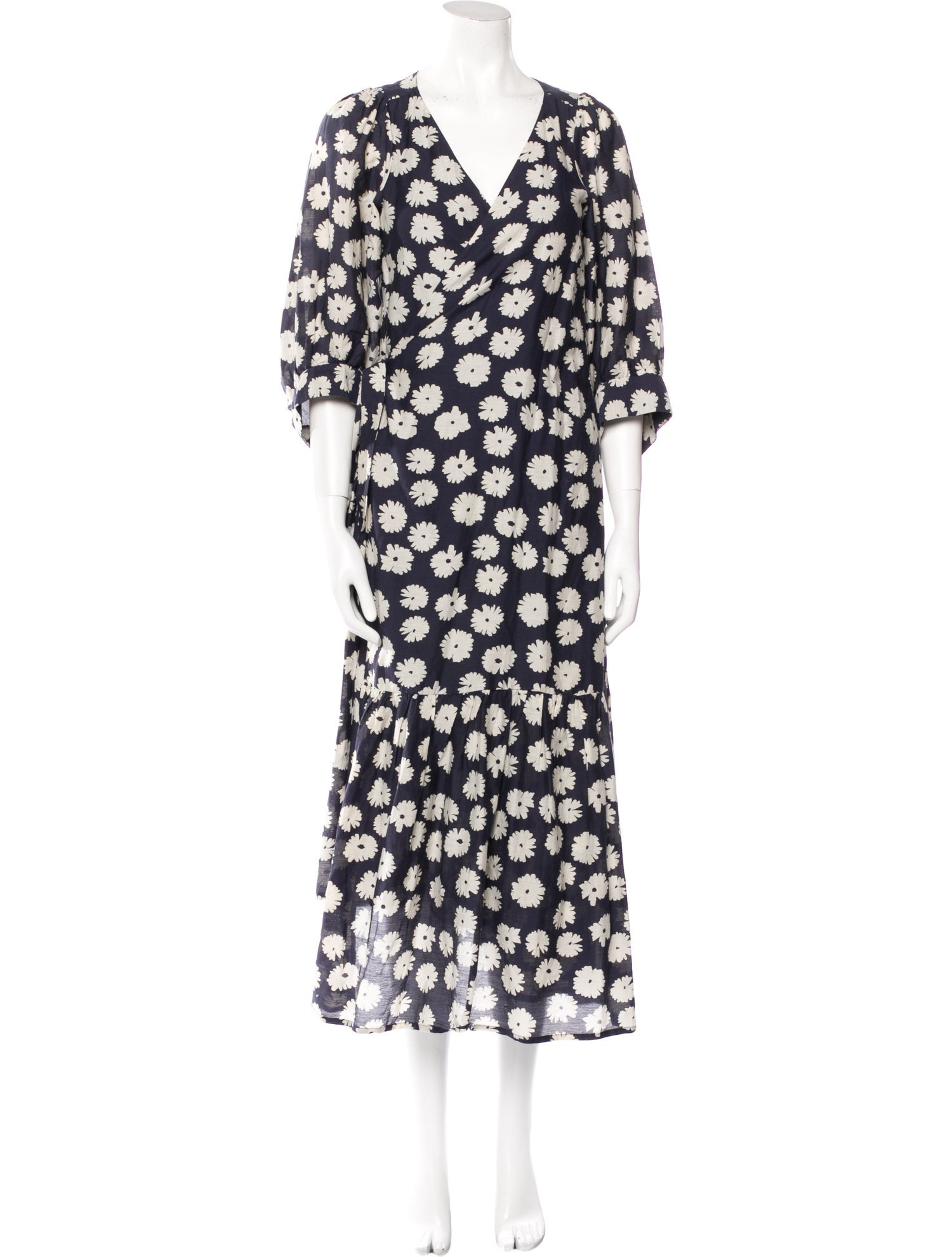 Apiece Apart Floral Print Long Dress