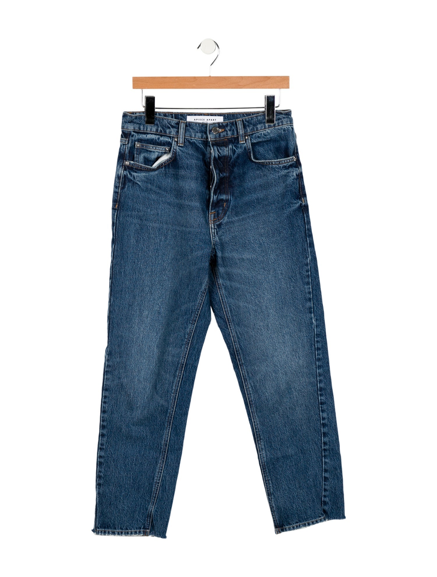 Apiece Apart High-Rise Straight Leg Jeans