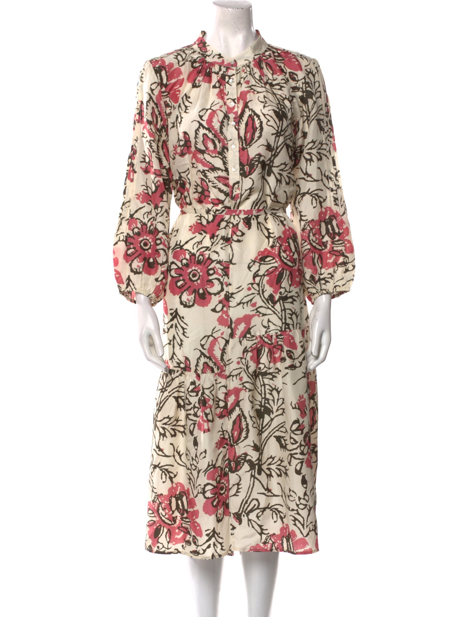 Apiece Apart Silk Midi Length Dress