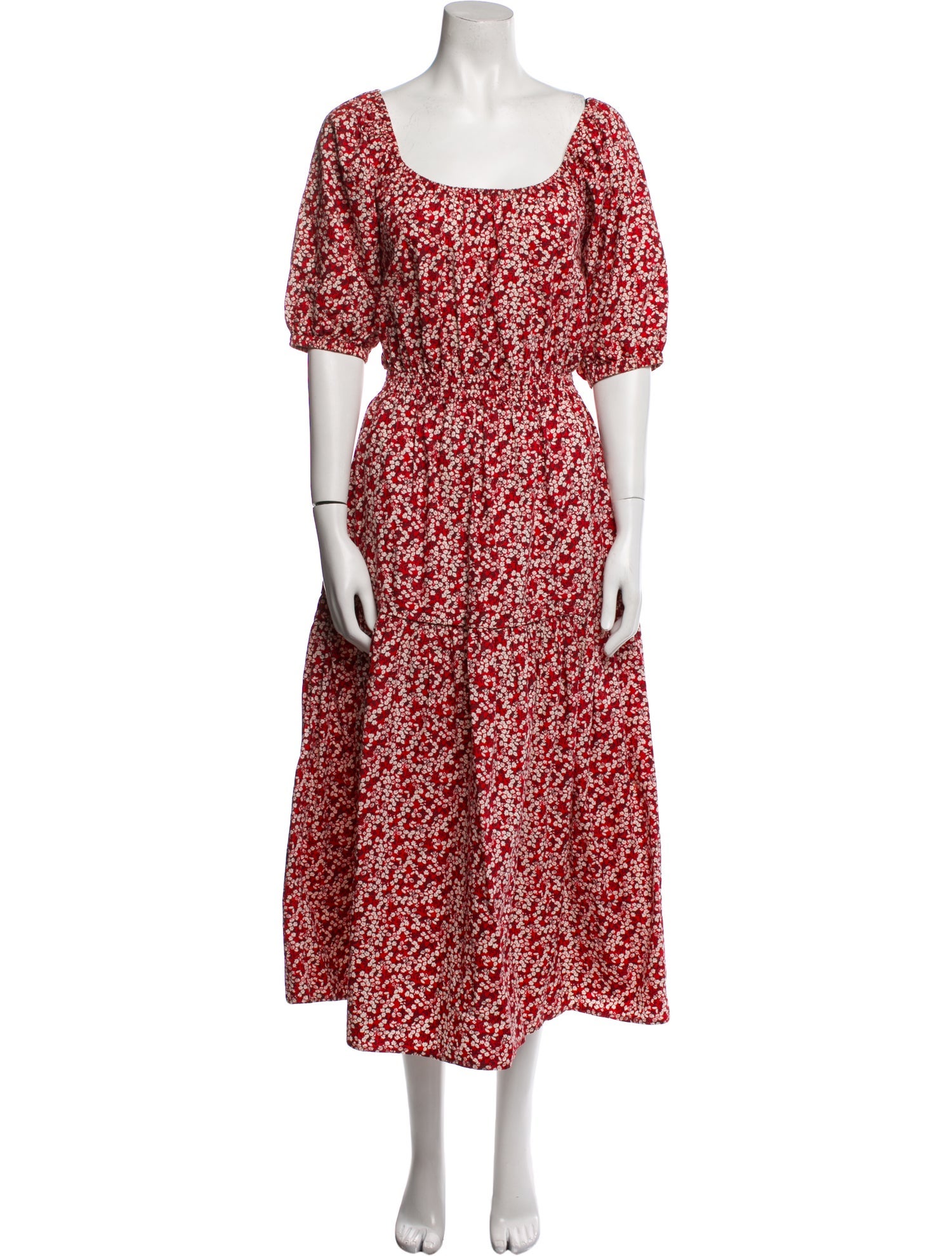 Apiece Apart Floral Print Long Dress