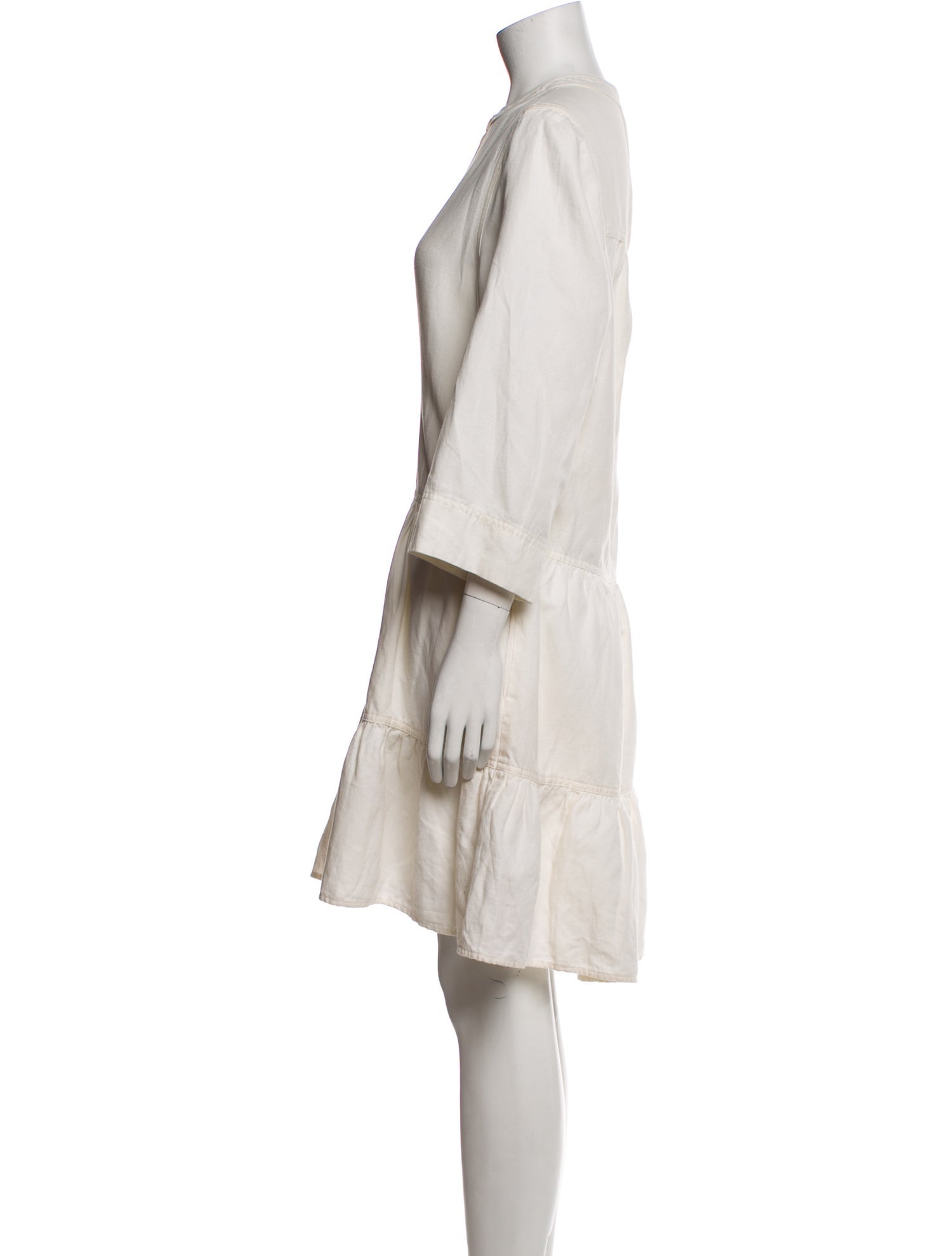 Apiece Apart Linen Knee-Length Dress