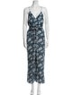 Apiece Apart Silk Floral Print Jumpsuit