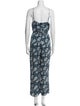 Apiece Apart Silk Floral Print Jumpsuit