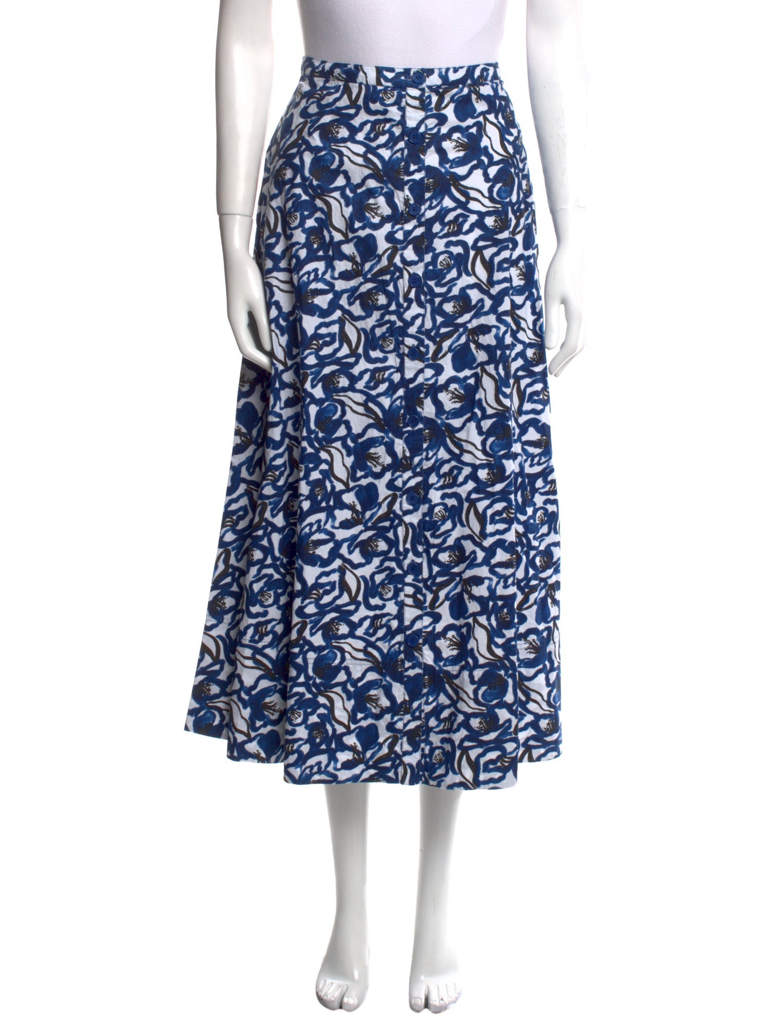 Apiece Apart Printed Midi Length Skirt