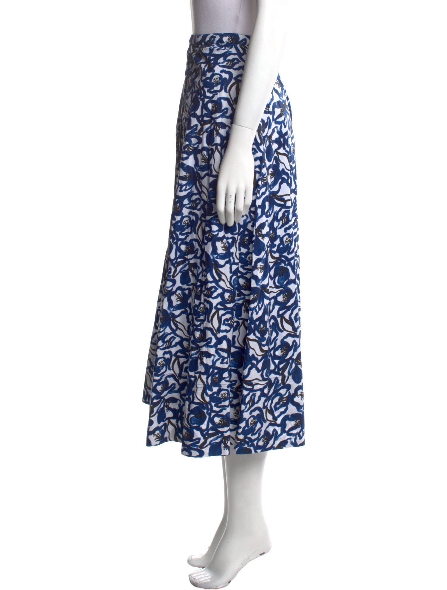 Apiece Apart Printed Midi Length Skirt