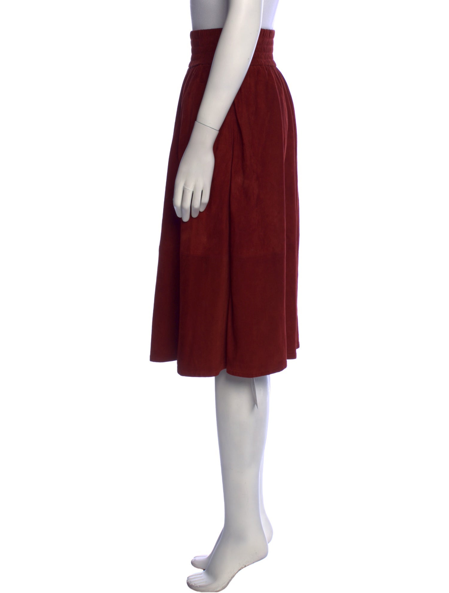 Apiece Apart Suede Knee-Length Skirt