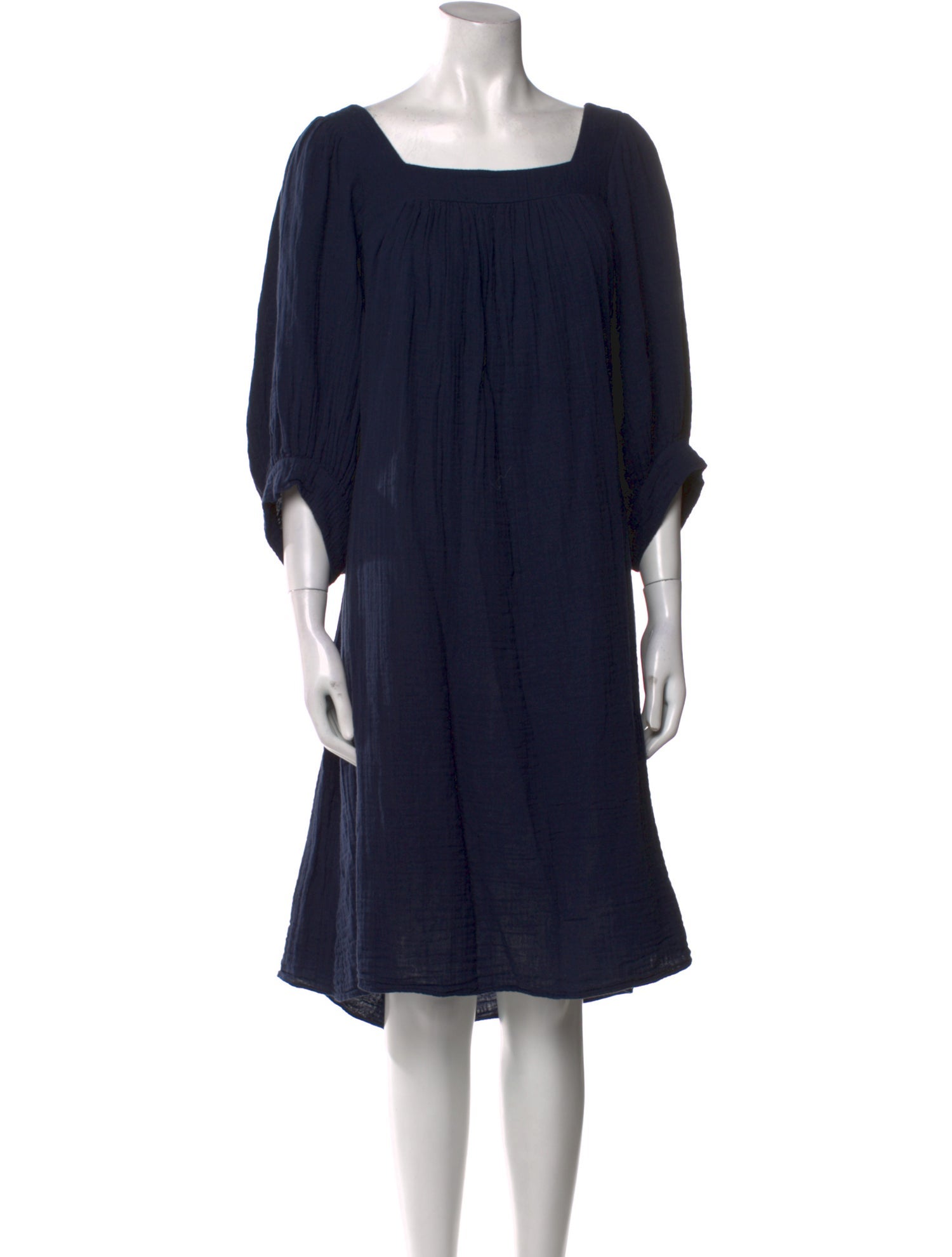 Apiece Apart Square Neckline Knee-Length Dress