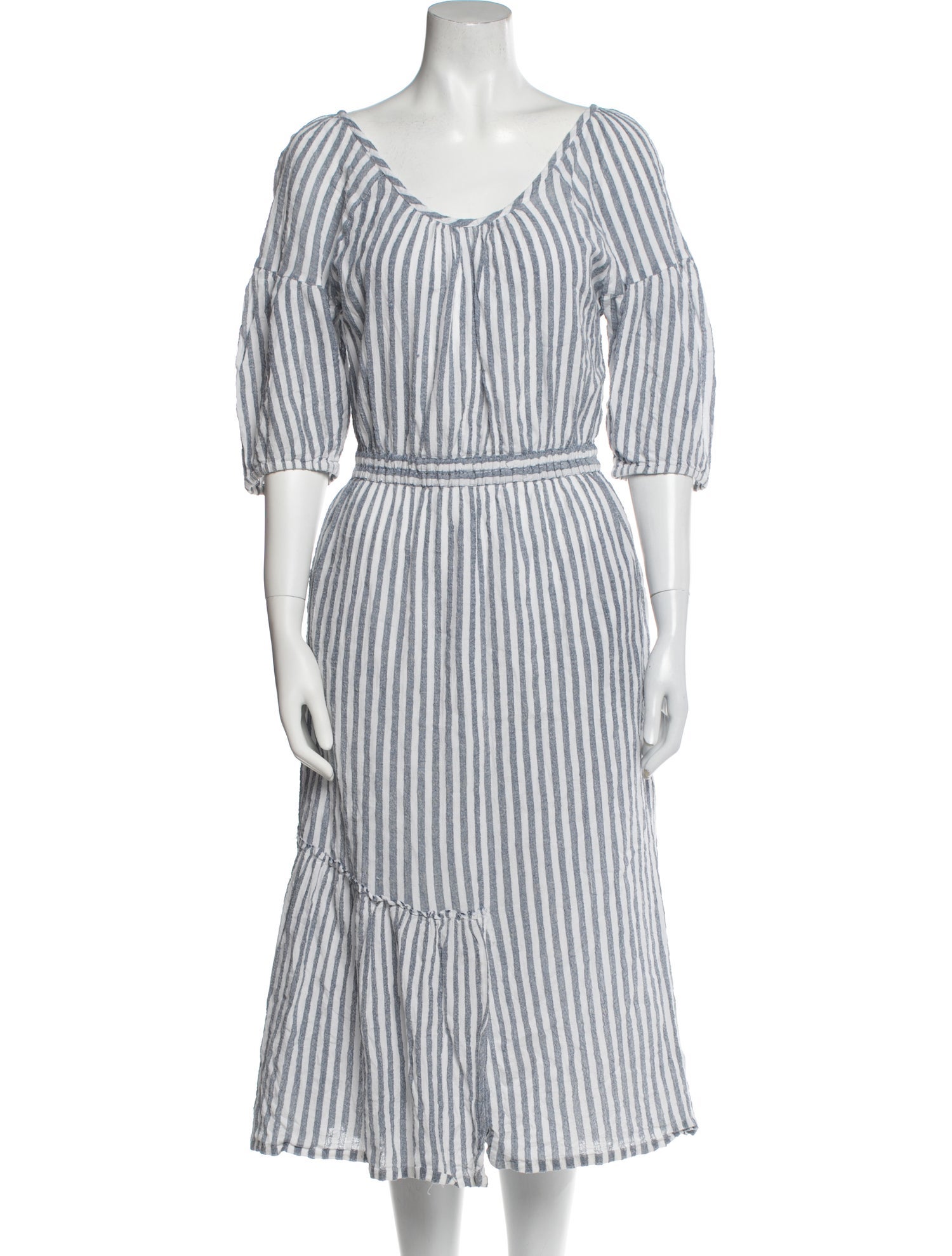 Apiece Apart Striped Long Dress