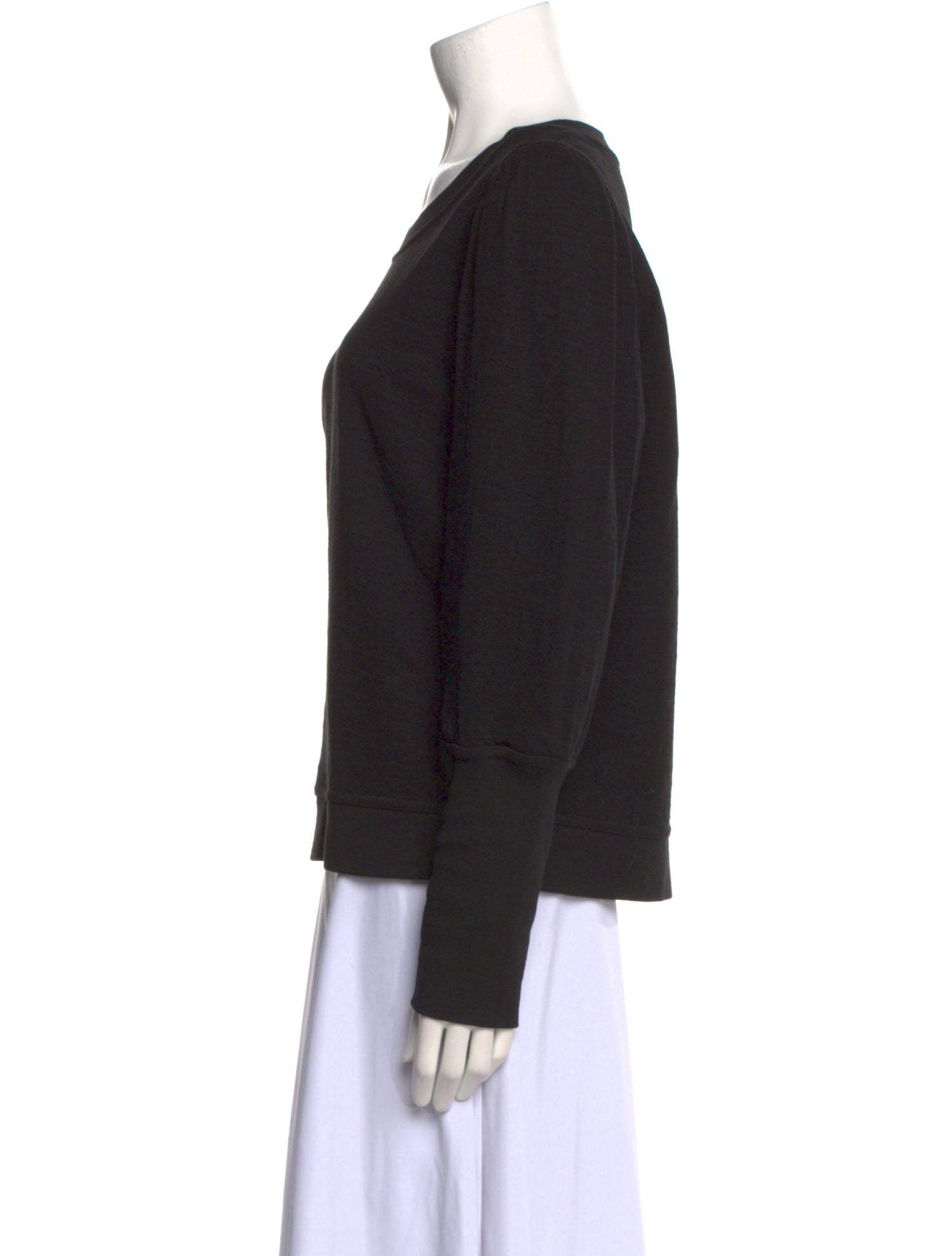 Apiece Apart Scoop Neck Long Sleeve Sweatshirt