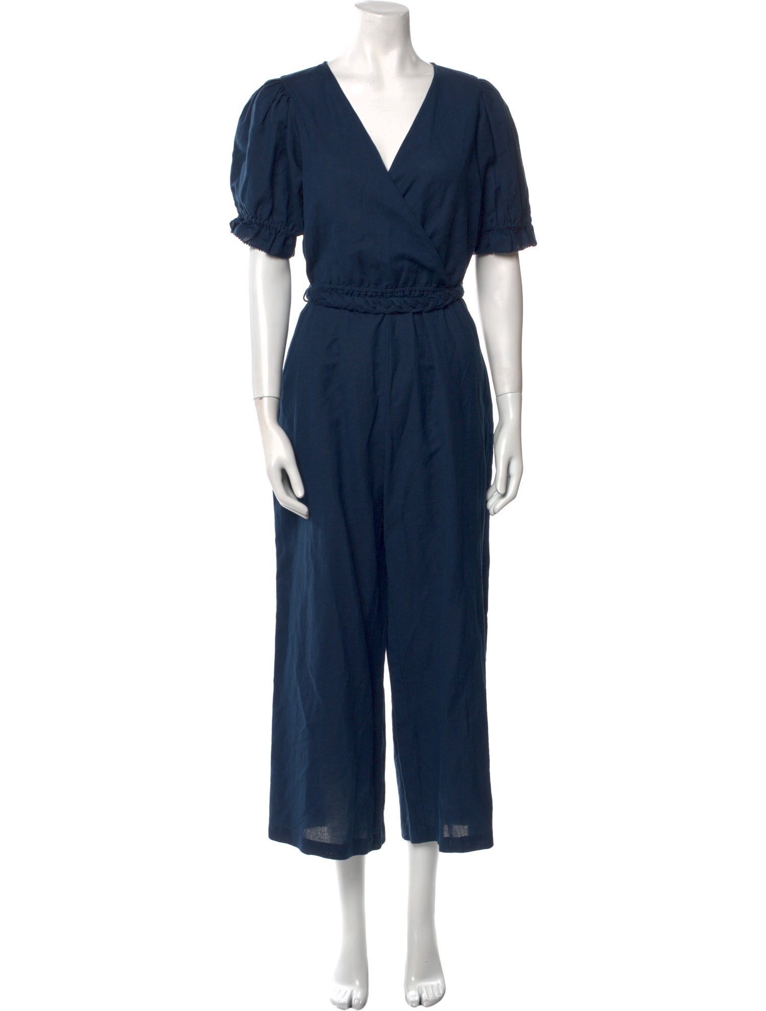 Apiece Apart Linen V-Neck Jumpsuit