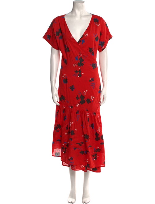 Apiece Apart Floral Print Long Dress
