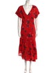Apiece Apart Floral Print Long Dress